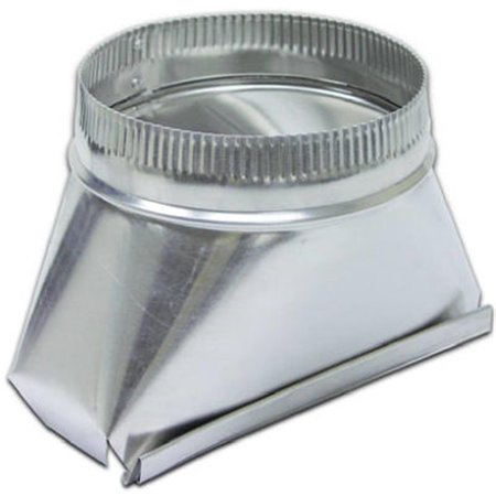 DENDESIGNS 121IND 5 in. Round Aluminum Transition Fitting DE573763